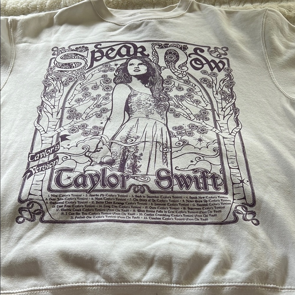 New Limited Edition Speak Now Crewneck